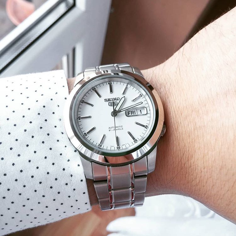 นาฬิกา Seiko Automatic รุ่น SNKE53K1 ,SNKE51K1,SNKE49K1 นาฬิกาผู้ชาย สายแสตนเลส ของแท้ 100% ประกัน1ปีเต็ม