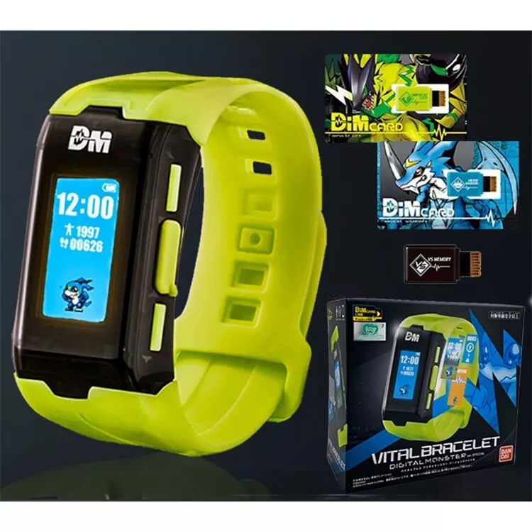 Bandaiของแท้ DIM Card Digimon Adventure นาฬิกาข้อมือดิจิตอล พร้อมเล่นได้เลยDim impulse+Vmon ครบชุด