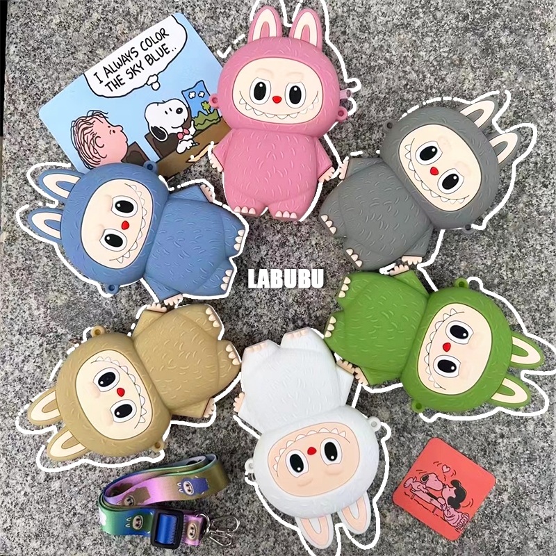 กระเป๋าสะพายข้าง กระเป๋าใส่เหรียญซิลิโคนตุ๊กตา Labubu, กระเป๋าสะพายลําลอง