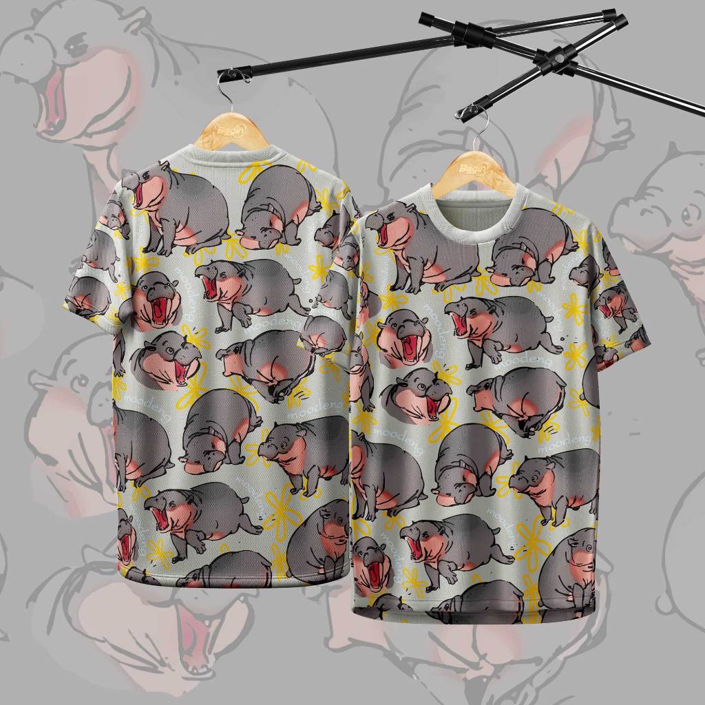 เสื้อกีฬา ลาย ฮิปโป หมูเด้ง 067