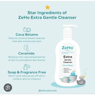 Zeho extra gentel cleanser เซโฮ เอ๊กซ์ตร้า เจลเทิ้ล คลีนเซอร์ 50ml/250ml