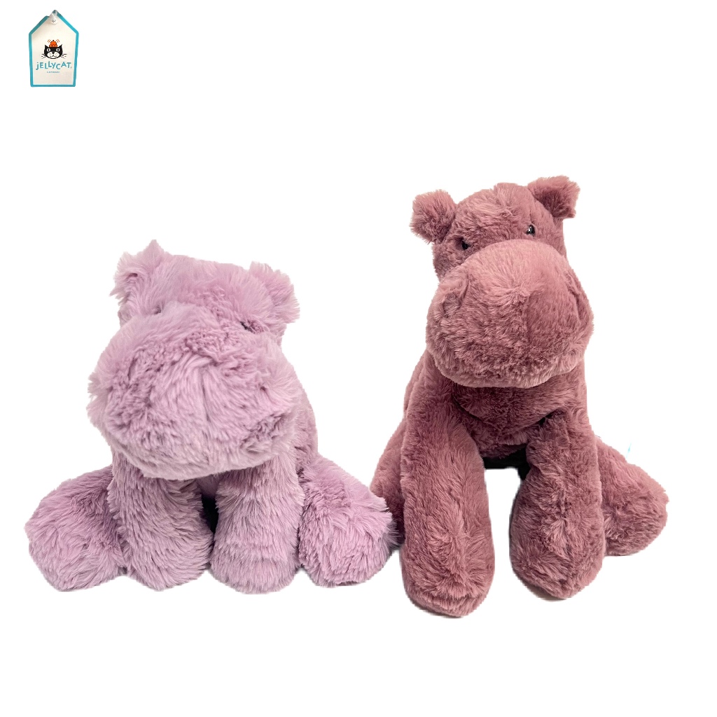 JELLYCAT  ตุ๊กตาผ้าขน Smudge Hippo Medium ของแท้จาก London ของใหม่จาก Central Department Store