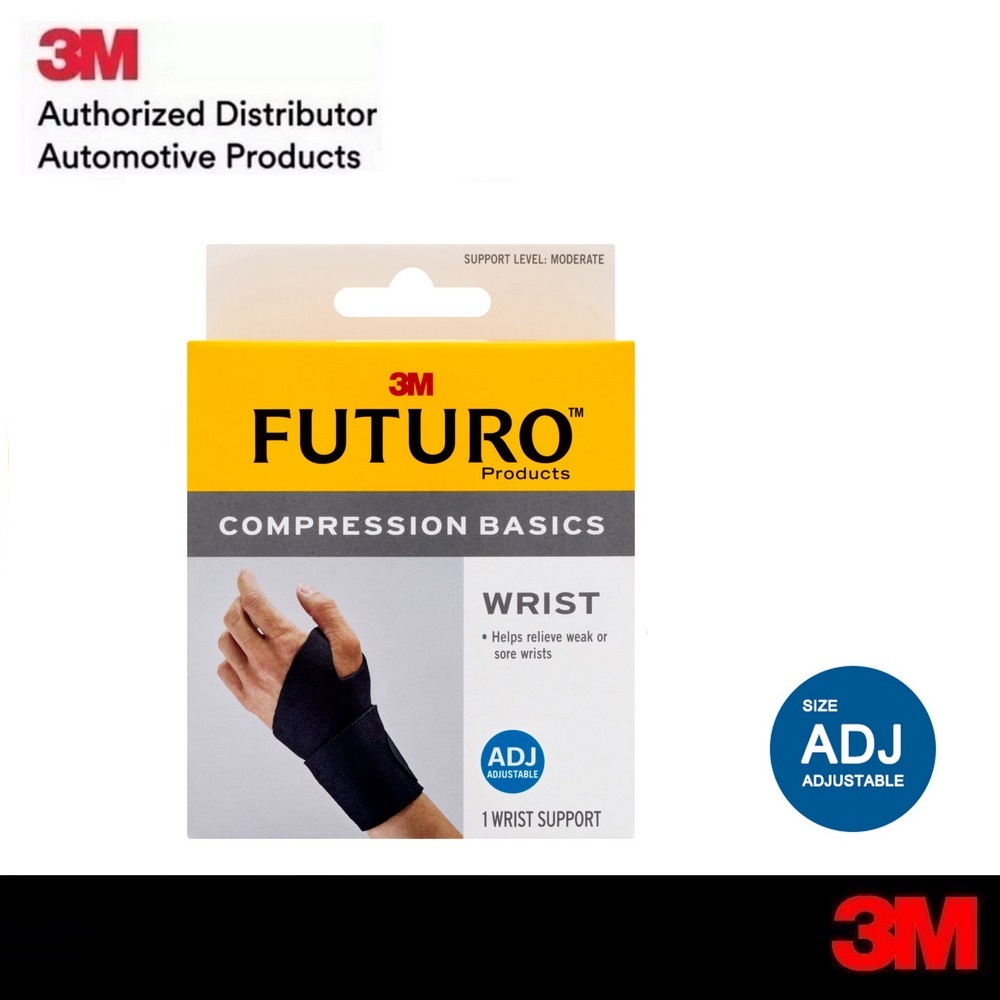 3M Futuro Compression Basics Wrist ฟูทูโร่ อุปกรณ์พยุงข้อมือ รุ่นเบสิค แบบปรับกระชับได้