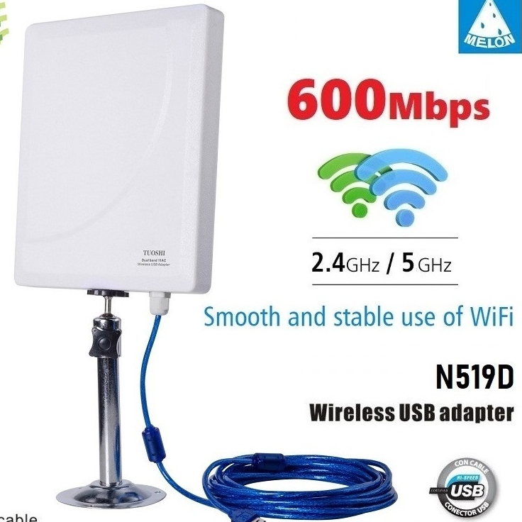 USB Wifi 600Mbps 2.4G+5GHz ตัวรับ Wifi แรงๆ ระยะไกล Fast and Stable