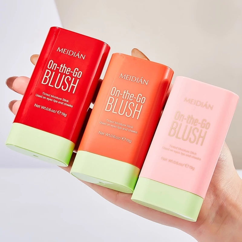 บลัชออน เนื้อครีม ให้ความชุ่มชื้น กันน้ํา สีชมพู สีแดง สีส้ม  ความงามตามธรรมชาติ เครื่องสําอาง thumbnail 6