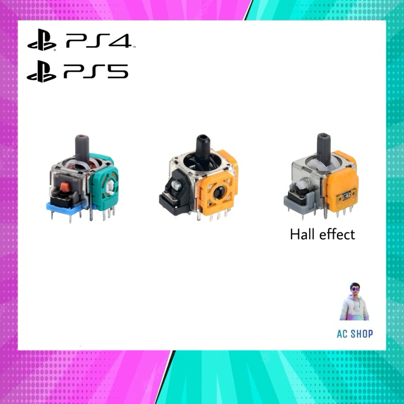 อะไหล่จอย ps4/ps5 (อนาล็อก ps4/ps5 ) รุ่นใหม่คุณภาพดี สีส้ม/สีเขียว จัดส่งภายใน 24 ชั่วโมง