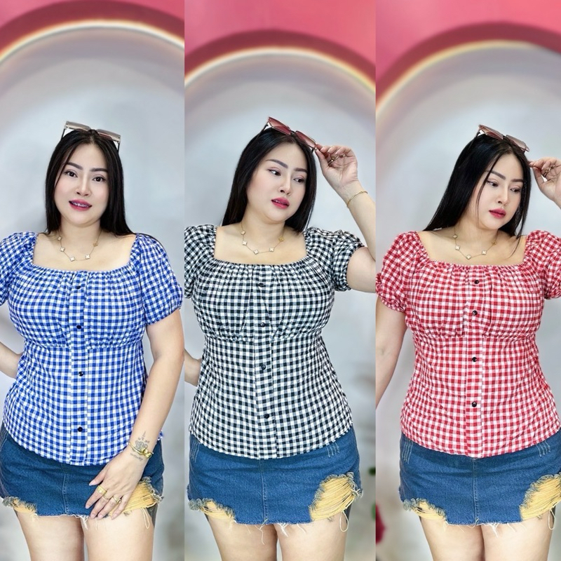 เสื้อสาวอวบ อก36-42 ยาว 24 **รุ่นกระดุมรวม – โปรปัง