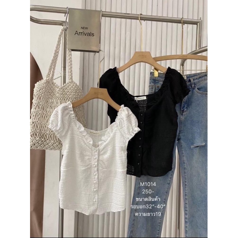M1014เสื้อแขนตุ๊กตาผ้าลูกไม้เกาหลีสุดๆ💗