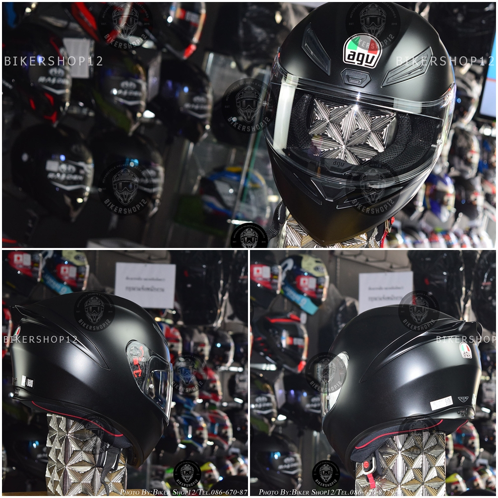 หมวกกันน็อคAGV K1S สีดำด้าน ไม่มีแว่น (สินค้าเป็นของแท้ ไม่ใช่สินค้าCOPY)