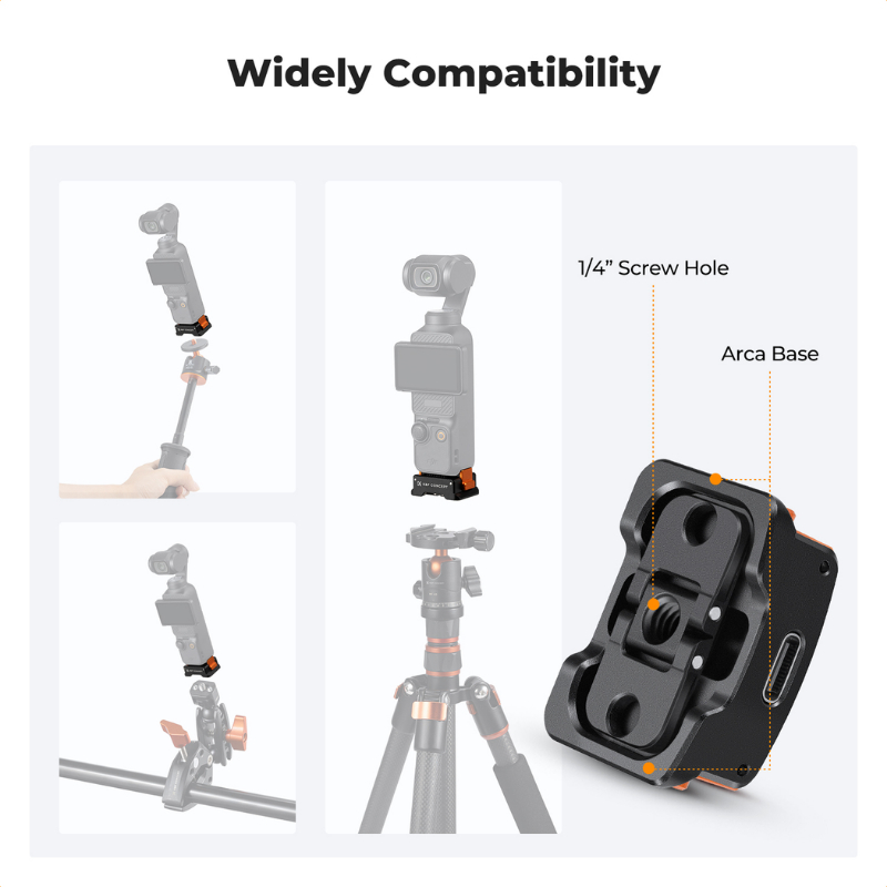 K&F DJI OSMO Pocket 3 Charging Adapter Base Set (SKU.2283)