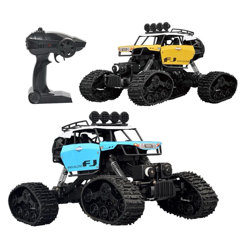 รถบังคับวิทยุติดกล้อง Wi-Fi FPV 4X4WD 2.4HGz 1:10 (บังคับด้วยที่มือถือ) แบตเตอรี่ชาร์จอุปกรณ์พร้อมเล่น