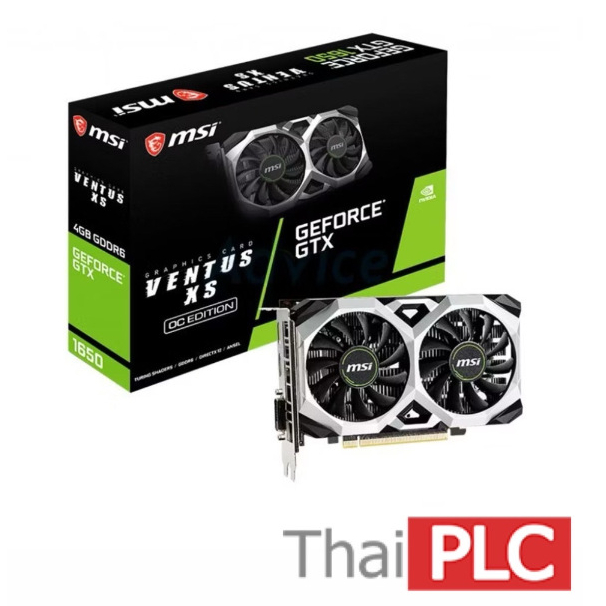 การ์ดจอ VGA MSI GEFORCE GTX 1650 VENTUS XS OC - 4GB GDDR6