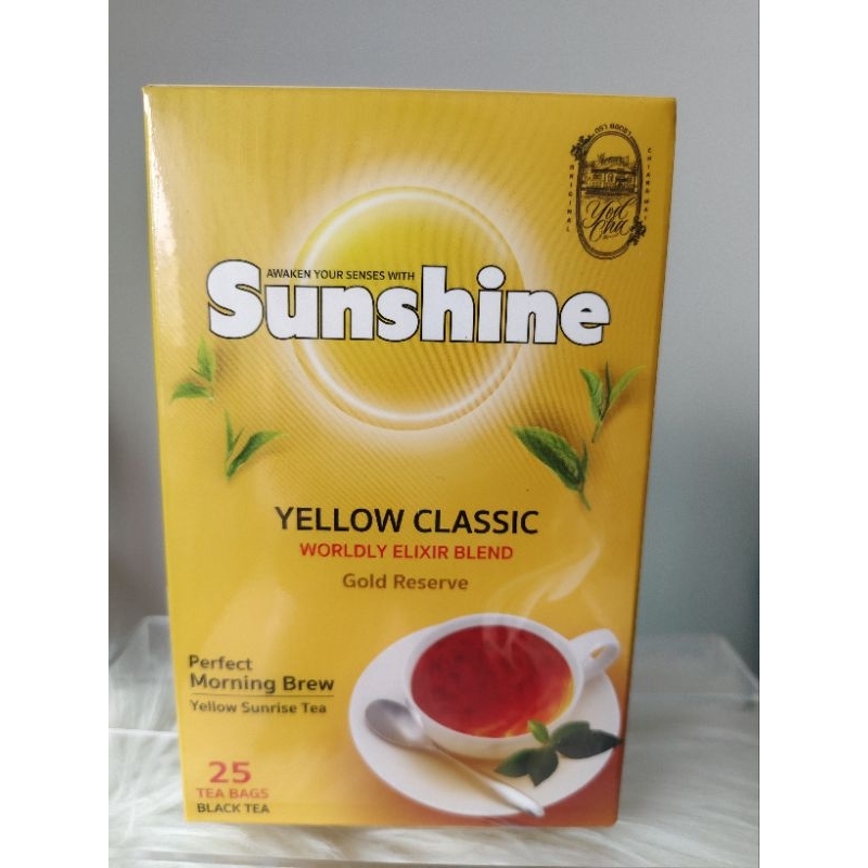 ชาผงชนิดซอง yellow sunshine tea bag