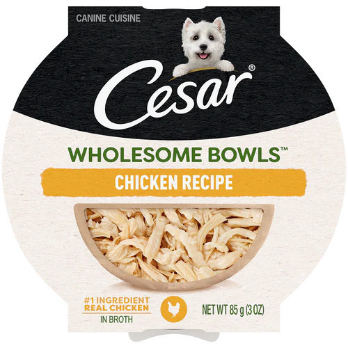 Cesar wholesome bowls ซีซาร์ โฮลซัม โบวล์ อาหารเปียกสำหรับสุนัข อายุ 1ปีขึ้นไป ขนาด 85g.