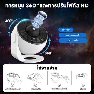โปรเจ็กเตอร์ดาว 12-in-1 พร้อมเพลงบลูทูธ โปรเจ็กเตอร์แสงออโรร่า ไฟตกแต่งห้อง และของขวัญคริสต์มาส