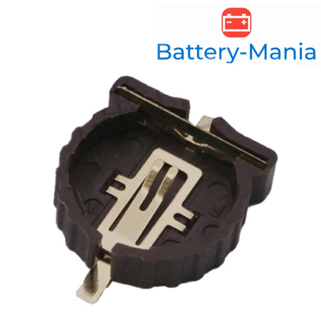 Battery Holder for CR-1220 BS-1220-2-GLD ขั้วถ่าน CR1220 แนวนอนออกใบกำกับภาษีได้ batterymania