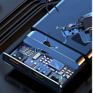 oppo 2024รุ่นใหม่ล่าสุด ชาร์จ1ครั้ง ใช้ได้1สัปดาห์ เพาเวอร์แบงค์ พาเวอร์ แบงค แบตสํารองชาร์จเร็วมีสาย 900000mAh เพาวเวอร