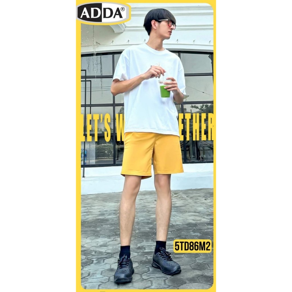 ADDA ใหม่สีล้วน รุ่น 5TD86M2 รองเท้าแตะ รองเท้าพื้นเบา แบบสวม ไฟล่อน  (ไซส์ 7-10) พร้อมส่งด่วน