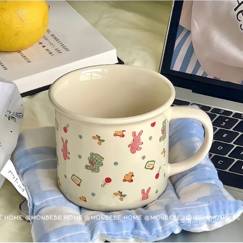 แก้วมัค แก้วกาแฟ insตุ๊กตาหมีเท็ดดี้น่ารัก 270ml ของขวัญวันเกิดพร้อมส่ง
