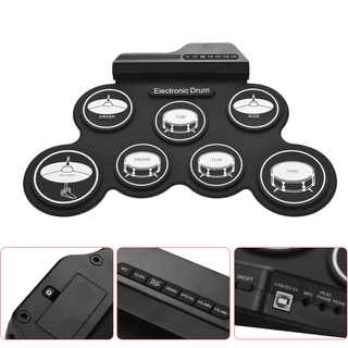 กลองชุด กลองไฟฟ้า กลองชุด 7ชิ้น Electric Drum Pad Kit Digital Drum ชุดกลองไฟฟ้าดิจิทัล กลองชุดไฟฟ้า