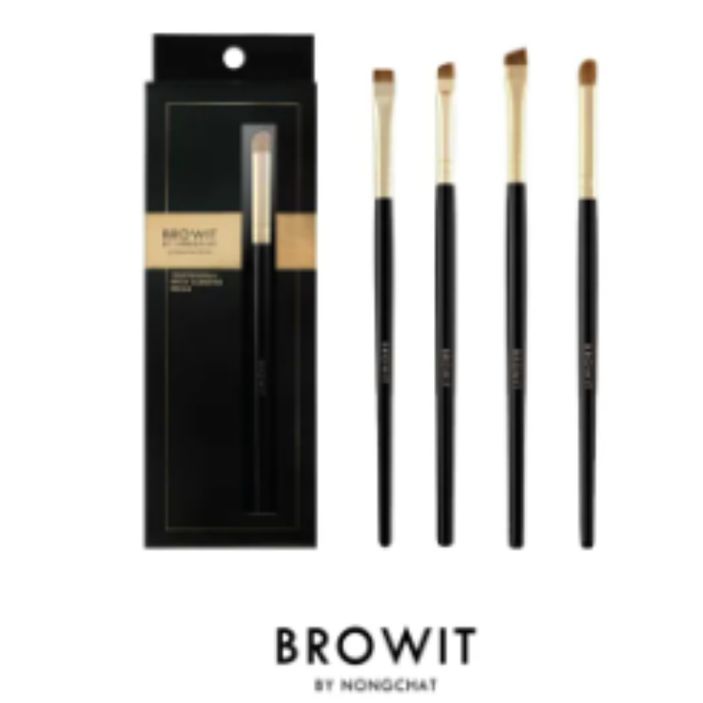 Browit By Nongchat Professional Brow Flat Brush แปรงเขียนคิ้วน้องฉัตร แปรงระบายคิ้ว ปลายตัดตรงคุณภาพสูง