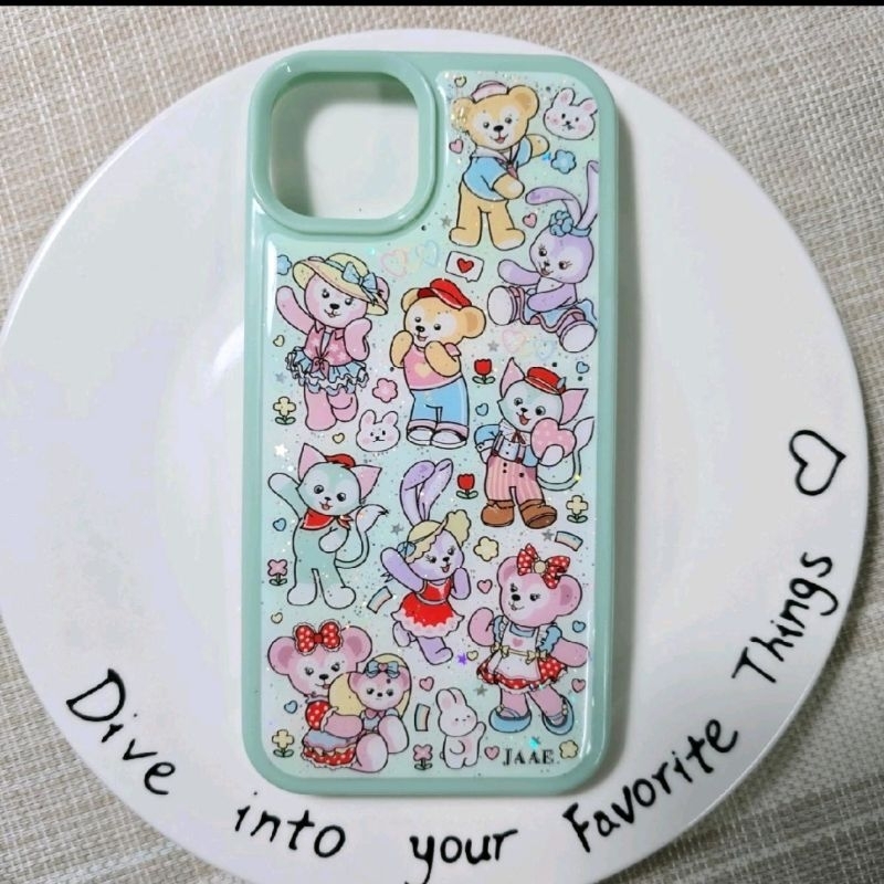 เคสเรซิ่น ขอบสี ลายการ์ตูน (ขอบสีมีเฉพาะ iPhone นะคะ)