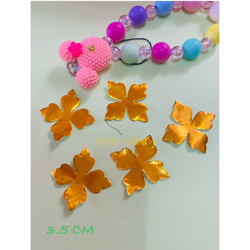 ดอกติดว่าว ขนาด35 มิล ดอกตอก 1ชั้น สำหรับตกแต่งว่าวให้ดูสวยงาม เพิ่มสีสันให้ว่าว - รูปที่ 4