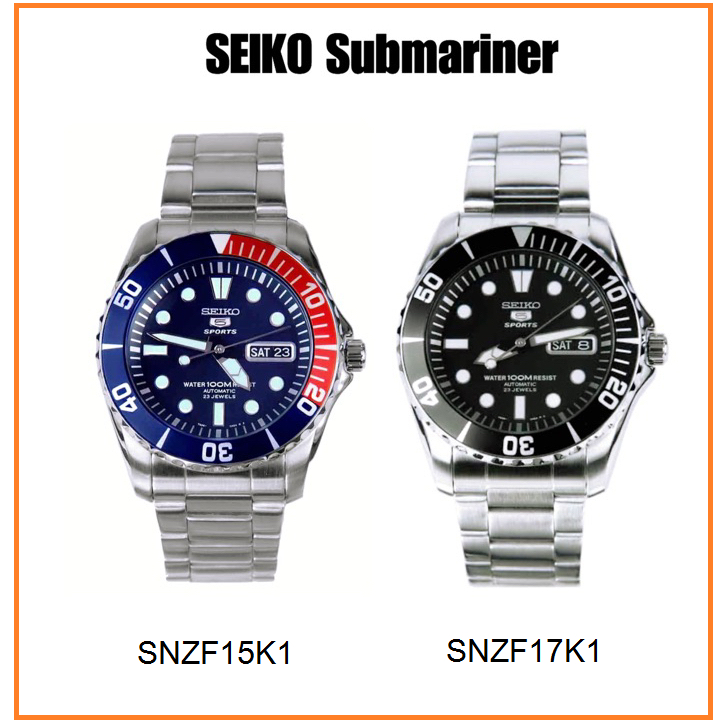 นาฬิกา SEIKO 5 Sport Submarine Automatic รุ่น SNZF17K และ SNZF15K1 สินค้าของใหม่ ของแท้ 100% ประกันศ