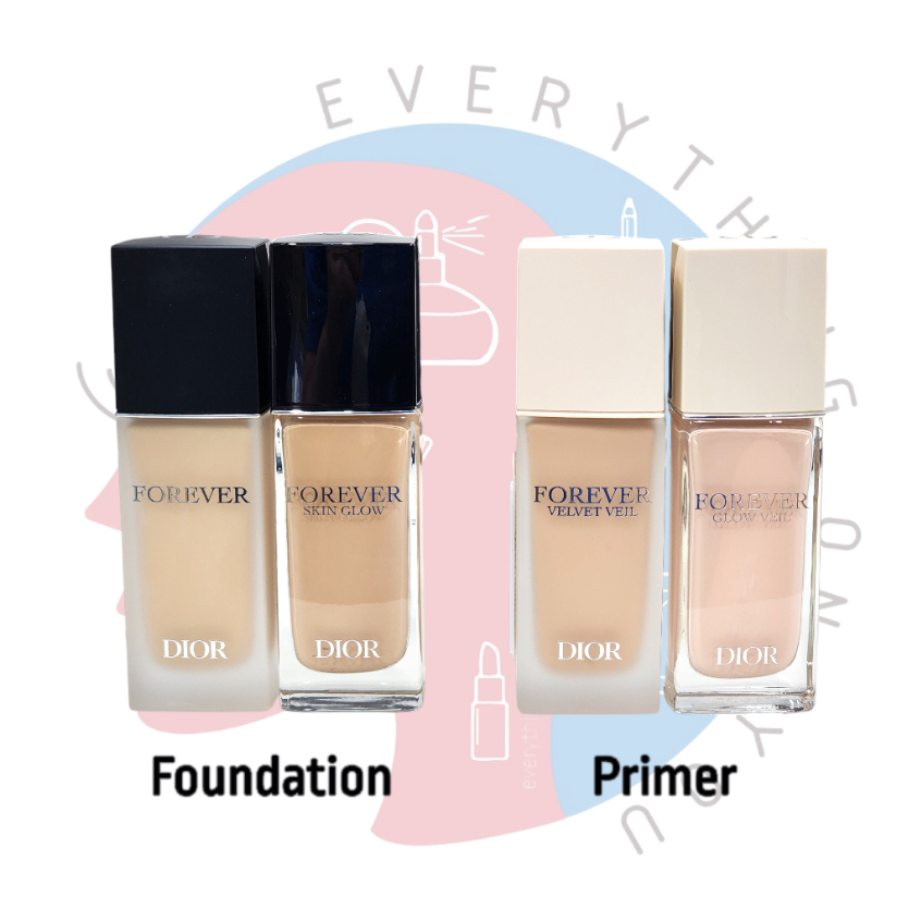 {เก็บโค้ดหน้าร้าน} [พร้อมส่ง] DIOR Dior Forever Matte / Skin Glow 24h Wear Foundation / Primer 30 ml
