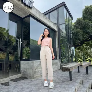 TM20 Small Cylinder Pants งานตัด VILA กางเกงขายาว กระบอกเล็ก