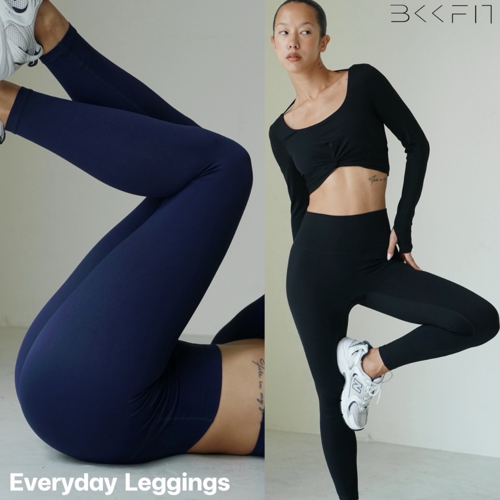 BKKFit Everyday Leggings เลกกิ้งเอวสูง เนื้อนุ่มยืด เย็น รุ่น Everyday