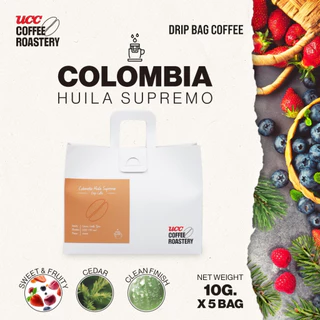 UCC Roastery - COLOMBIA HUILA SUPREMO DRIP BAG กาแฟดริปแบบซอง (10g×5bags)