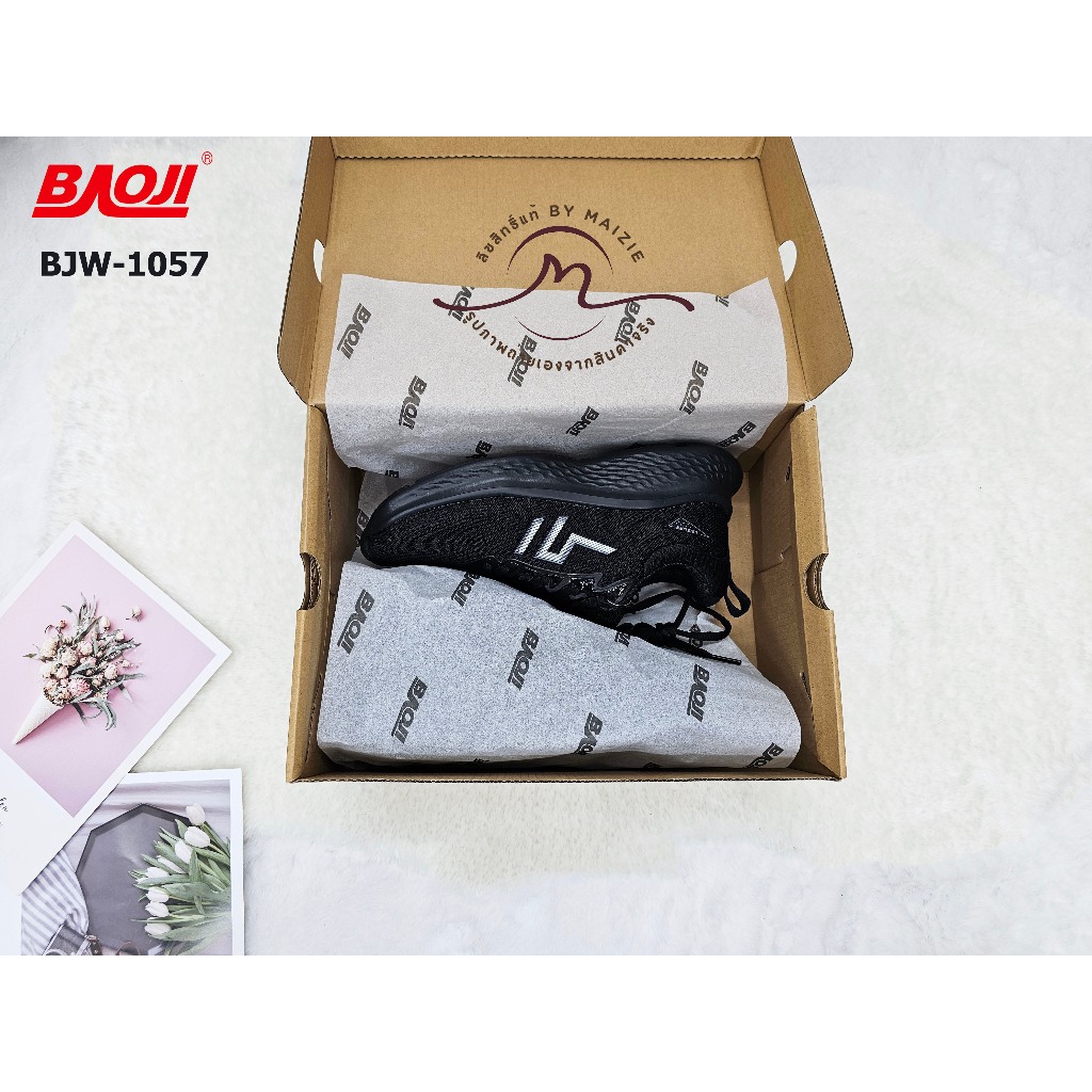 **BAOJI** [ลิขสิทธิ์แท้ ตัวแทนขายเอง] (BJW-1057) รองเท้าผ้าลำลอง ใส่ทำงาน ยืนนานๆ เดินนานๆ *ผู้หญิง* เบาหวิว