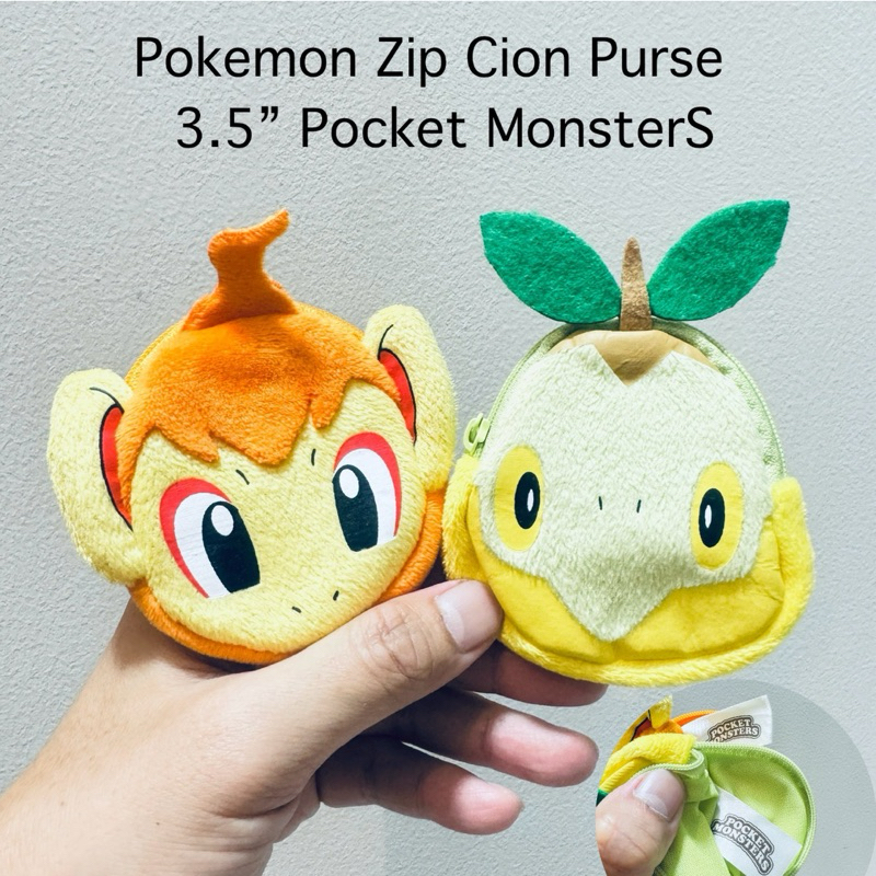 ขายคู่ กระเป๋าซิป โปเกม่อน ขนาด3.5“ น่ารักมากๆ หายาก Pokemon Zip Cion Purse  by Pocket Monster  8/67