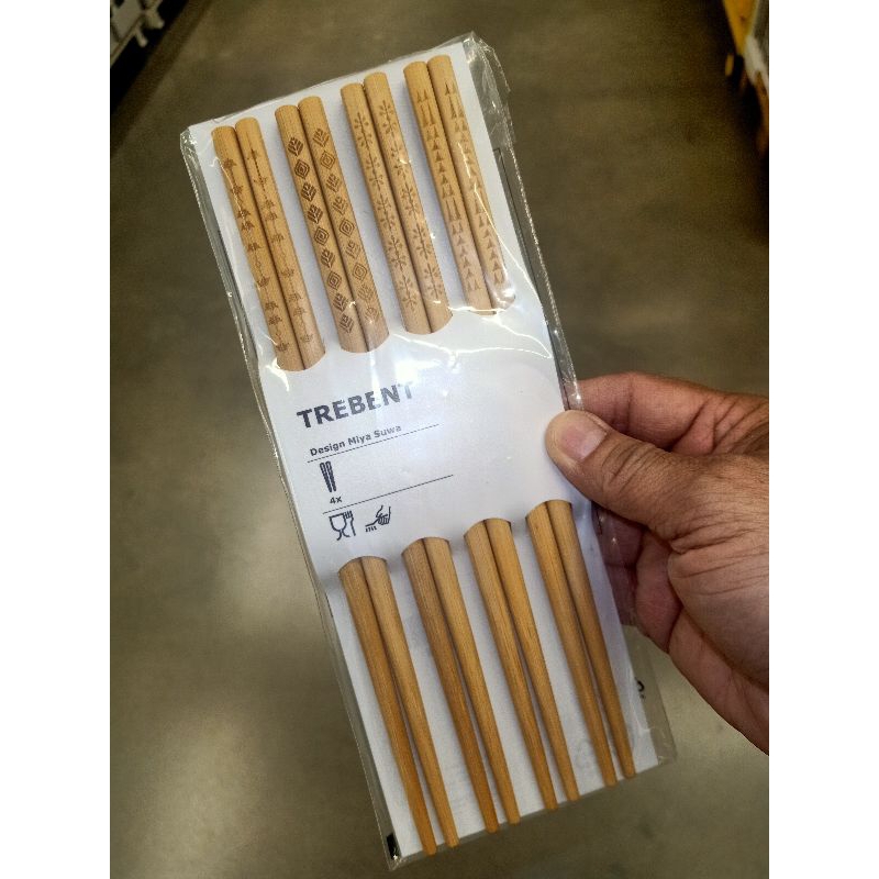 IKEAshopping IKEA TREBENT เทรียเบนต์ตะเกียบ 4 คู่, ไม้ไผ่