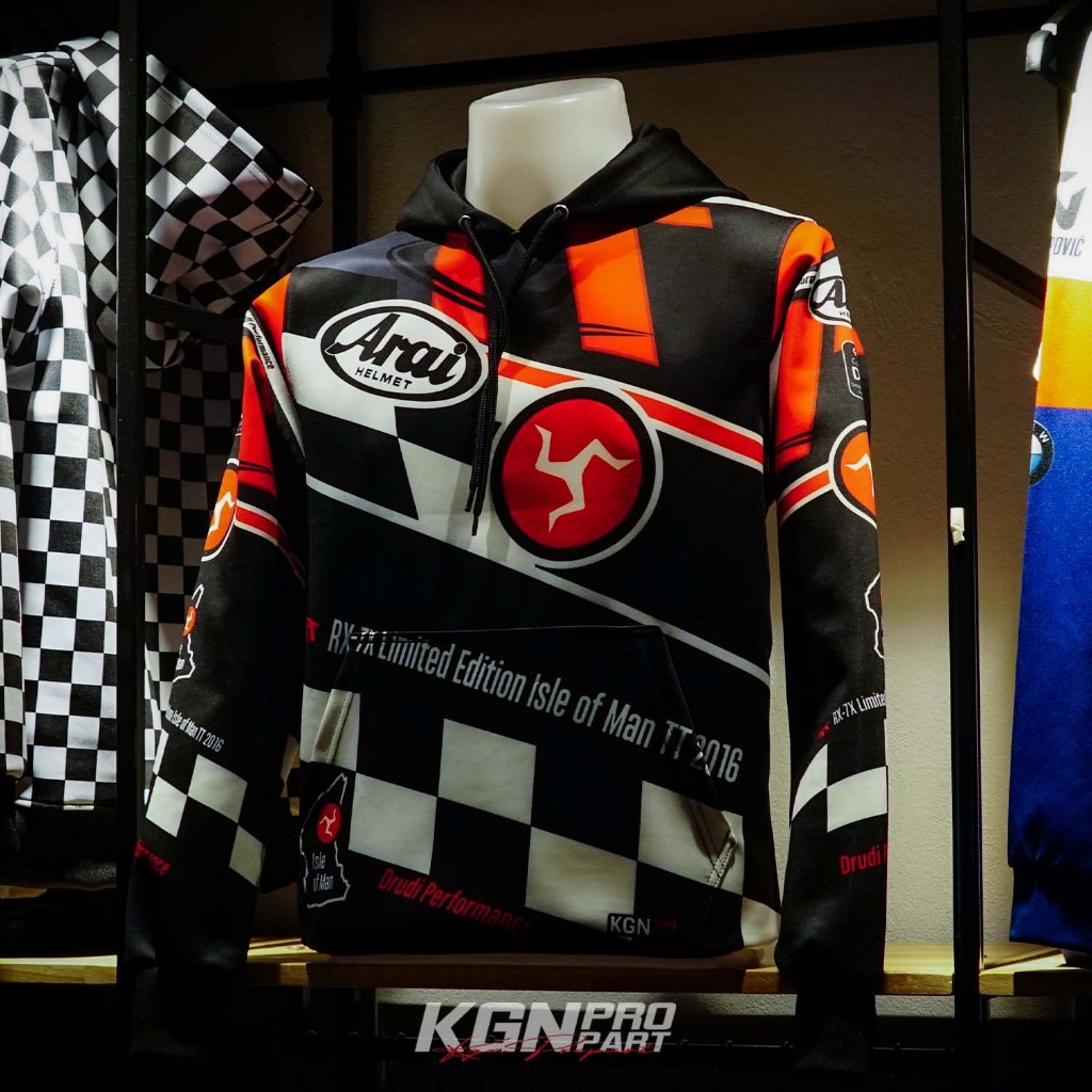 KGNPRO เสื้อฮู้ด อาราอิ TT2016  ใส่ขับรถ กันแดด กันลม เสื้อฮู้ดพิมพ์ลาย Motorcycle Jacket