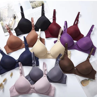 339 บราไร้โครง ไม่มีฟองน้ำ ปรับสายได้ มีตะขอ ผ้านุ่มสวมใส่ง่ายระบายอากาศได้ดี ไร้การกดทับ ไม่ทำให้อึดอัด32-38AB