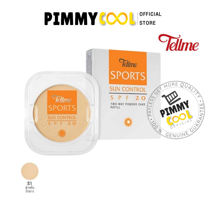แป้ง เทลมี สปอร์ต ซัน คอนโทรล ทู เวย์ Tellme Sport Sun Control Two Way รีฟิล | แถบส้ม X 1 ชิ้น