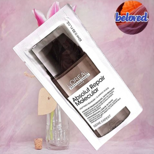 Loreal Absolut Repair Molecular Leave-In Mask 10 ml มาส์กซ่อมแซมโมเลกุลล้ำลึกสำหรับผมเสีย