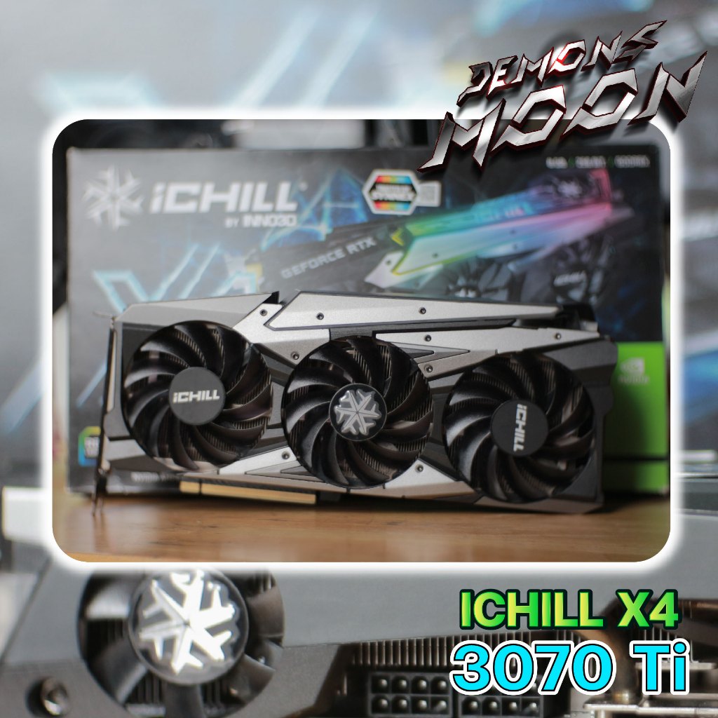 3070ti กาดจอ INNO3D RTX 3070 ti ICHILL X4  8GB ประกัน synex+ ประกัน Demons moon7วัน