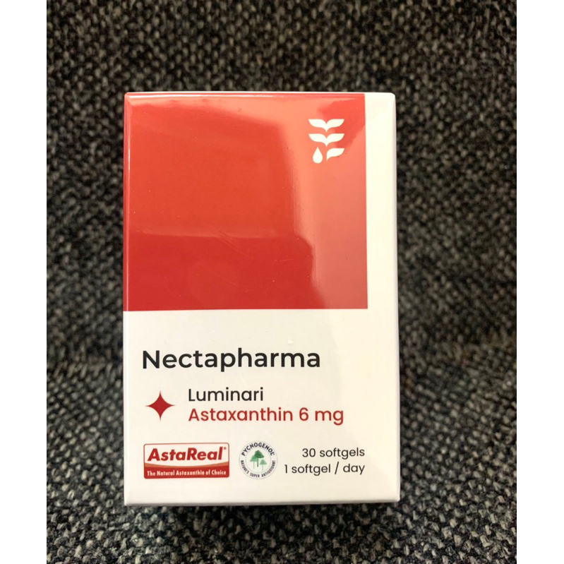 (พร้อมส่ง สูตรใหม่!!!) Nectapharma แอสตาแซนธิน Astaxantin+CoQ10 ของแท้ 💯%