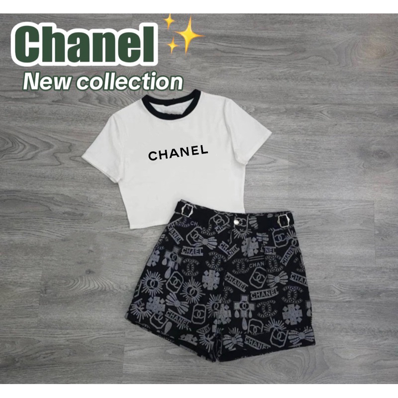 พร้อมส่ง Set Chane เสื้อ+กางเกง งานสวยมาก