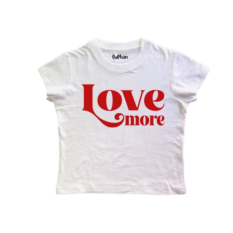 chicchi.cshop | เสื้อยืดbabytee ลายLove more น่ารักมาก ใส่สบาย สินค้าพร้อมส่ง