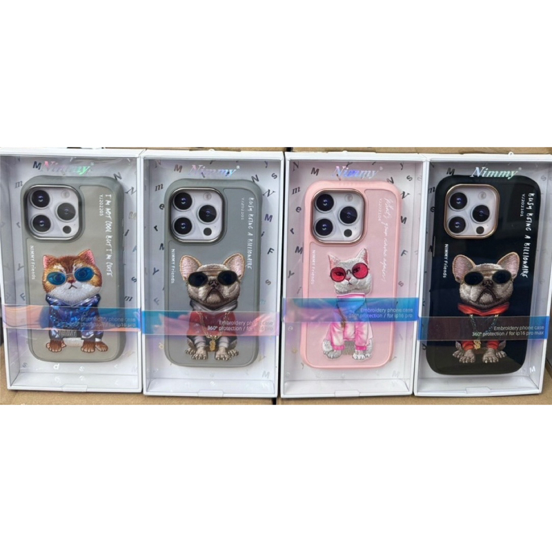 เคสNimmyงานปักสามมิติเคสกันกระแทกมีรุ่นlp16,16pro,16promax