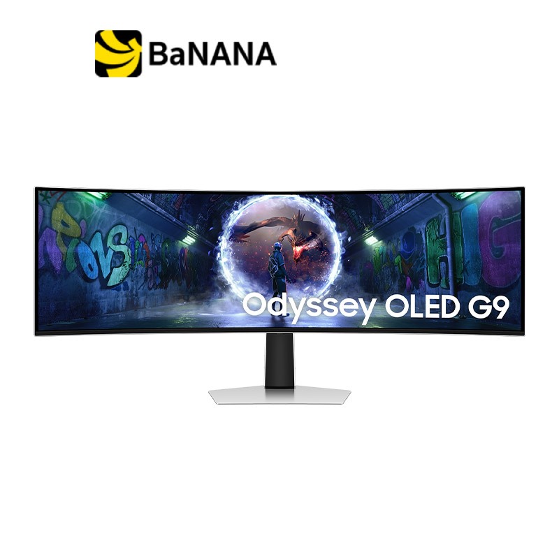 จอมอนิเตอร์ SAMSUNG Odyssey G9 LS49DG930SEXXT Gaming Monitor (OLED DQHD 2K 240Hz) by Banana IT