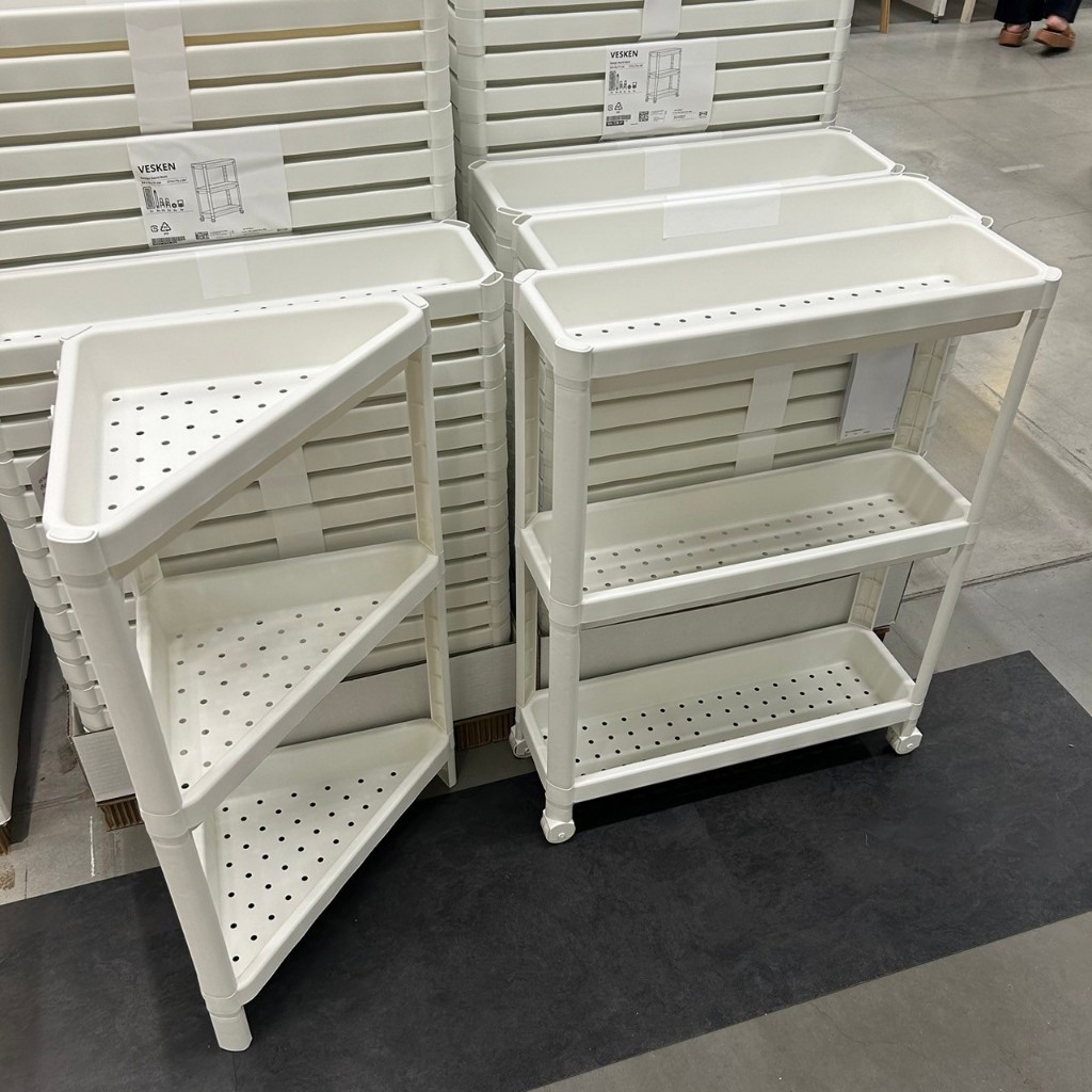 ชั้นวางของในห้องน้ำ ชั้นวางเข้ามุม อิเกีย Shelf Vesken