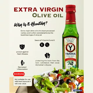 YBARRA Extra Virgin Olive Oil ยะบาร์ร่า น้ำมันมะกอก เอ็กซ์ตร้าเวอร์จิ้น