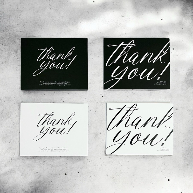 [ob.oon.card] การ์ดขอบคุณลูกค้า ชุด Classic มีให้เลือก 5แบบ (ขนาด 8x6.2cm)