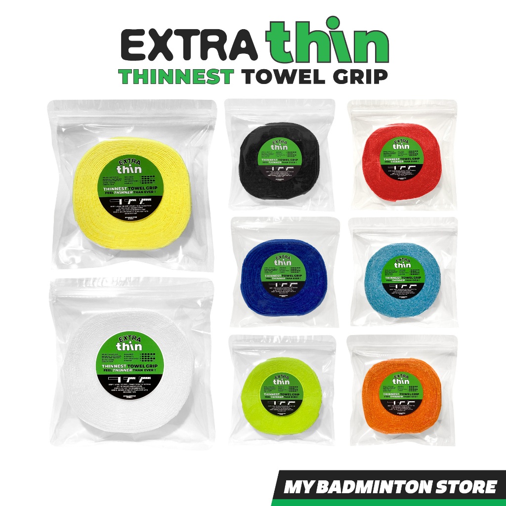 กริปผ้าพันด้าม MY BADMINTON รุ่น EXTRA THIN [Roll] บางพิเศษ 1 mm บางเบาเหมือนไม่ได้พันกริป