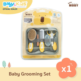 Baby Moby ชุดอุปกรณ์ตัดเล็บและหวี ตะไบเล็บทารก Baby Grooming Set กรรไกรตัดเล็บเด็ก หวีเด็ก